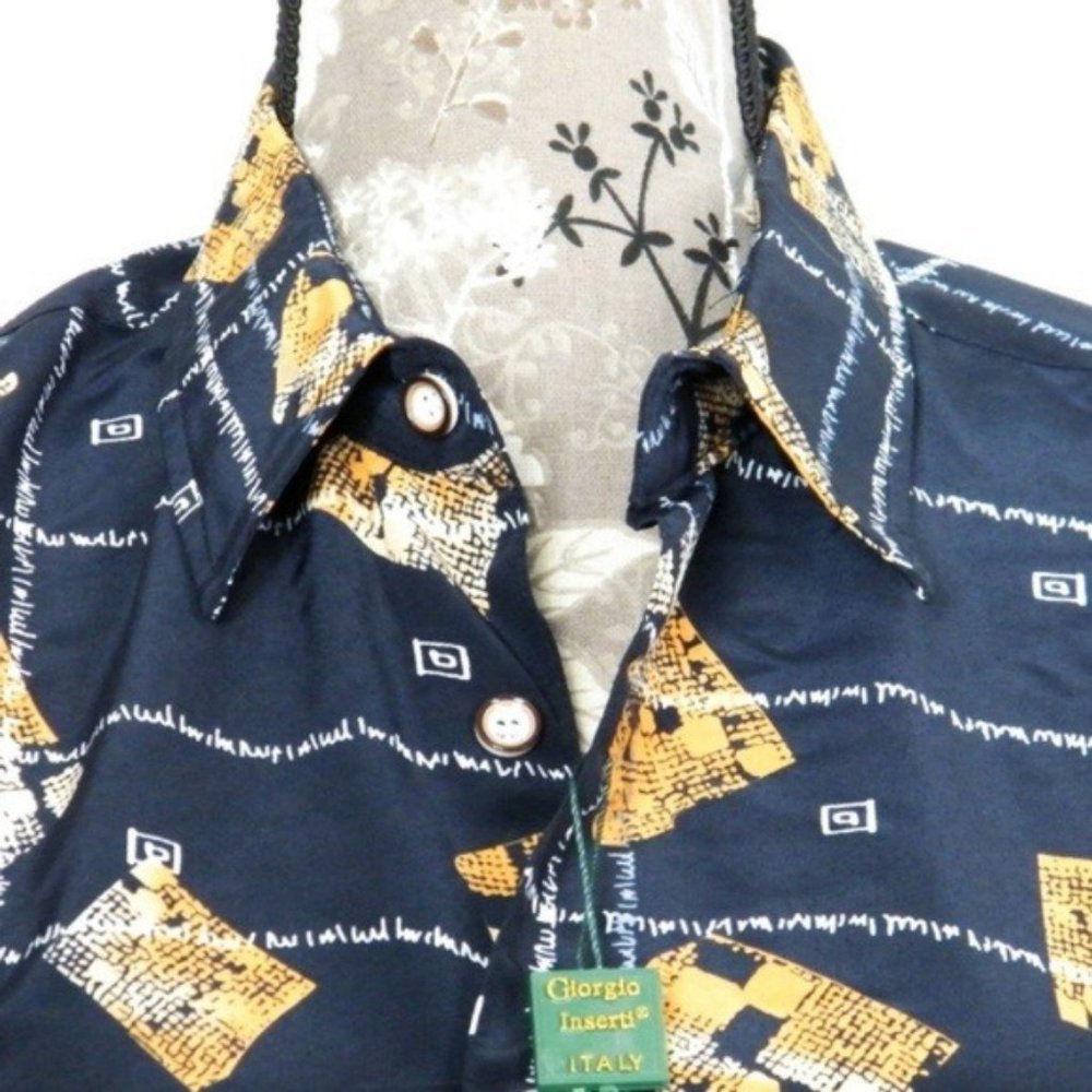 NWT Giorgio Inserti SS Sport Shirt - Picture 6 of 8